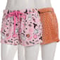 Womens 2 Pk. Halloween & Dot Velvet Fleece Pajama Shorts - image 2
