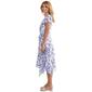 Womens Madison Leigh Flutter Sleeve Floral Shift Dress - image 4