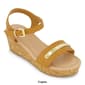 Big Girls DKNY Amber Metal Strap Wedge Sandals - image 9
