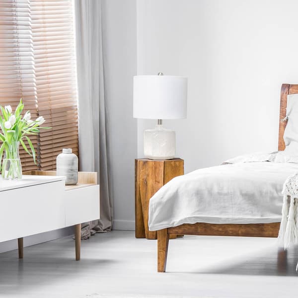 Lalia Home Contemporary Bohemian Ceramic Bedside Table Lamp