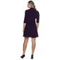Petite MSK Long Sleeve Half Zip Swing Sheath Dress - image 2