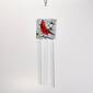 Cardinal Fused Glass Wind Chime - image 1