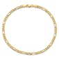 Mens Gold Classics(tm) 3.5mm. 14k Semi Solid Figaro Chain Bracelet - image 1