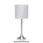 Simple Designs Brushed Tapered Table Lamp w/Fabric Drum Shade - image 8