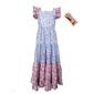 Girls Mi Amore Gigi Paisley Peasant Dress & Headband - image 1