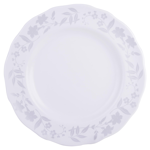 222 Fifth Refreshed Floral White Porcelain 12pc. Dinnerware Set