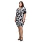 Plus Size 24/7 Comfort Apparel Black & White T-Shirt Dress - image 4