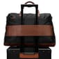 ELLE Luxe Journey Twill and Vegan Leather Weekender Duffel Bag - image 9