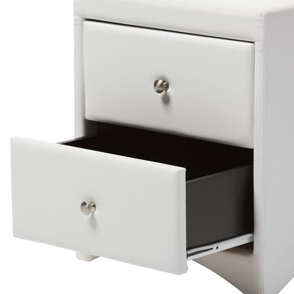 Baxton Studio Carlotta Faux Leather Full Size 3pc. Bedroom Set Boscov's