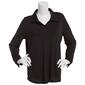 Womens Adriana Papell Allover Rhinestone Button Down Blouse - image 1