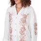 Petite Ruby Rd.Tropical Splash Solid Casual Button Down - image 3