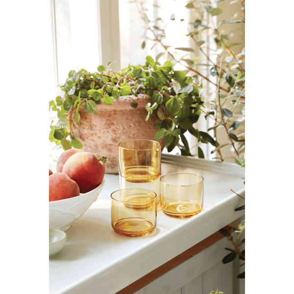 Lenox® Tuscany Classics Stackable Amber Short Glasses - Set of 4