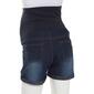 Womens Times Two Over The Belly Cuffed Maternity Denim Shorts - image 2