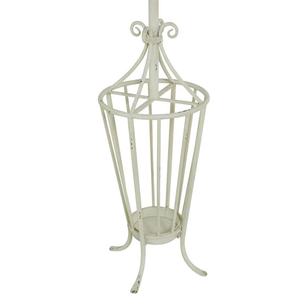 9th & Pike® Farmhouse White Metal Coat Rack