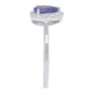 Gemstone Classics&#8482; Pear Tanzanite Lab Grown Diamond Accent Ring - image 4
