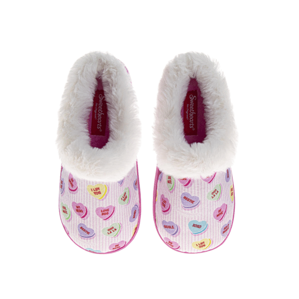 Big Girls Sweetheart Furry Comfort Slippers
