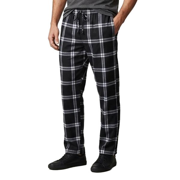 Mens Big & Tall Preswick & Moore(R) Pajama Pants - Black Plaid - image 