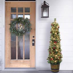 Puleo International 5ft. Pre-Lit Potted Artificial Christmas Tree