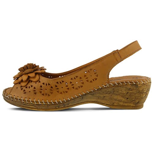 Womens Spring Step Belford Slingback Sandals – Camel