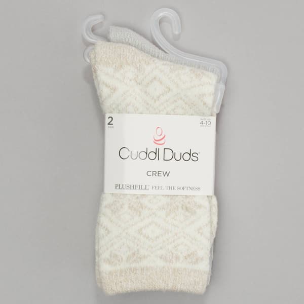 Womens Cuddl Duds 2Pk Dia Rib Boot 24.00 - image 