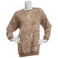 Juniors No Comment Camo Oversized Fleece Sweatshirt - image 1