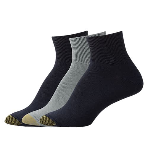 Womens Gold Toe(R) 3pk. Ultra Soft French Quarter Socks - image 
