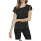 Womens Calvin Klein Short Flutter Sleeve Crew Neck Knit Blouse - image 4