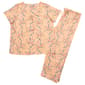Womens Pink Laundry Short Sleeve Scoop Neck Floral Pajama Set - image 1