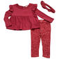 Baby Girl (12-24M) BTween(R) Ruffle Top & Knit Dotted Leggings - image 1