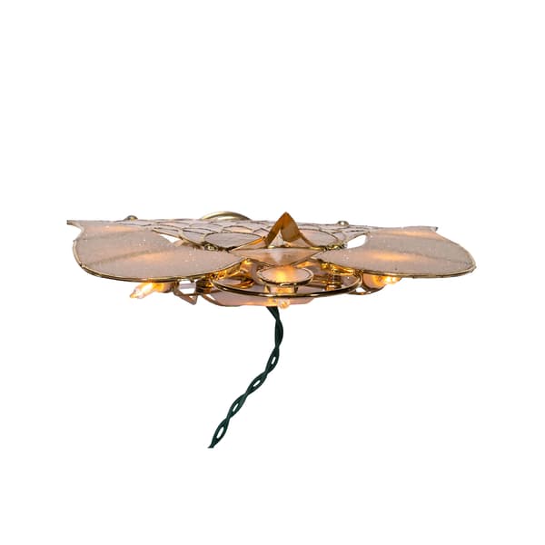 Kurt S. Adler 10 Light Capiz Angel Tree Topper