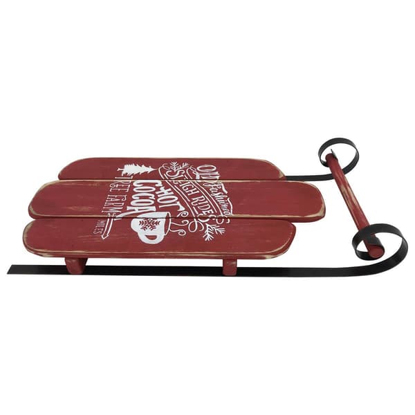 Northlight Seasonal 23in. Wooden Christmas Snow Sled Decoration - image 