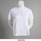 Womens Hasting & Smith Short Sleeve Lace Button Split Neck Henley - image 4