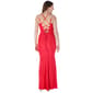Juniors Crystal Doll Sweetheart Knit Jersey Mermaid Sheath Dress - image 4
