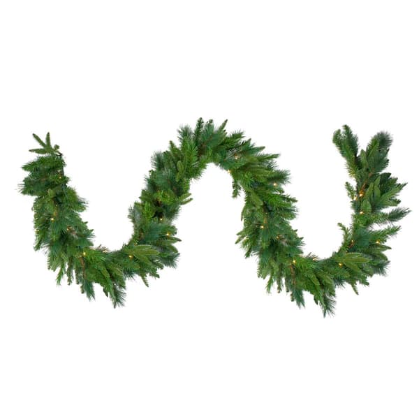 Northlight Seasonal 9ft. Pre-Lit Rosemary Pine Christmas Garland - image 
