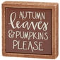 Primitives By Kathy Box Sign Mini - Autumn Leaves - image 1