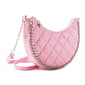 Girls OMG Chain Strap Quilted Crescent Crossbody Bag - image 2