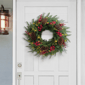 Puleo International Pre-Lit Warm White Adorned Wreath - image 2