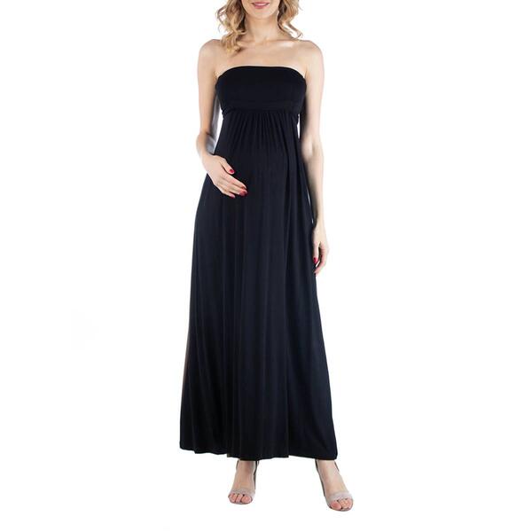 Womens 24/7 Comfort Apparel Maternity Maxi Dress with Belt - image 