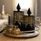 Northlight LED Glass Candle with Stars Christmas Decoration - image 3