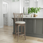 HH2 Home Savana Grey Wood Swivel Bar Height Stool - image 1