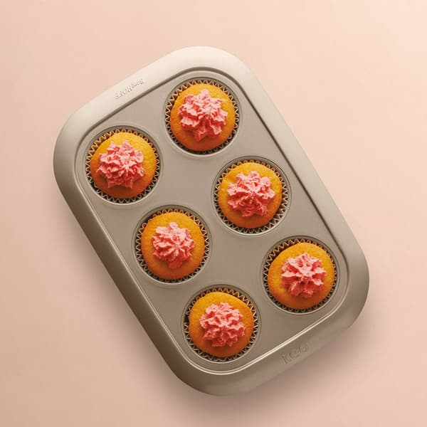 BergHOFF Leo Balance Non-stick Carbon Steel 6-cup Cupcake Pan