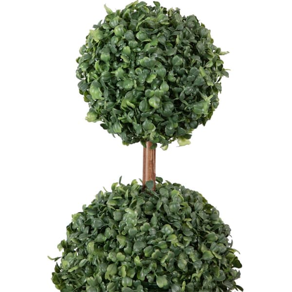 Northlight Seasonal 38in. Artificial Triple Ball Topiary Tree