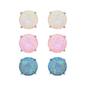 Sterling Silver 3pc. Lab Grown Opal Stud Earrings - image 1