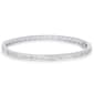 Gianni Argento Silver Plated 1/4ctw. Diamond Bangle Bracelet - image 1