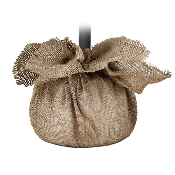 Puleo International 4ft. Pre-Lit Artificial Burlap Christmas Tree