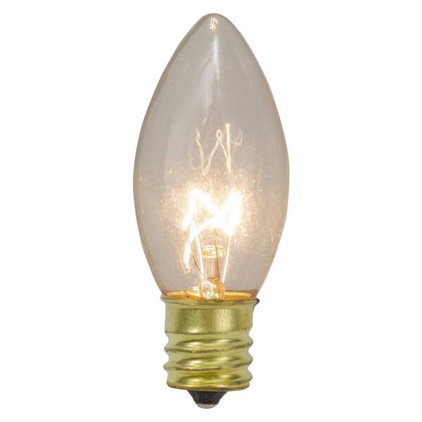 Northlight Seasonal 4pk. C9 Clear Transparent Replacement Bulbs - image 
