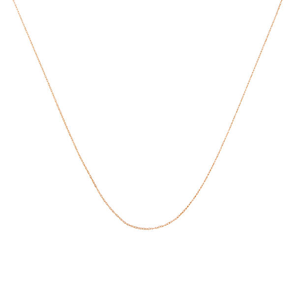 Gold Classics&#40;tm&#41; 10kt. Rose Gold Rope Chain Necklace - image 