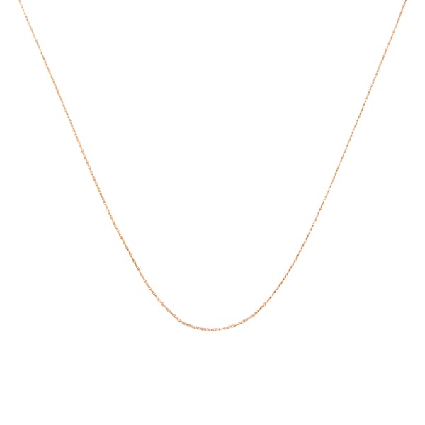 Gold Classics(tm) 10kt. Rose Gold Rope Chain Necklace - image 