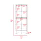 FM FURNITURE Zurich White Double Kitchen Pantry - image 7