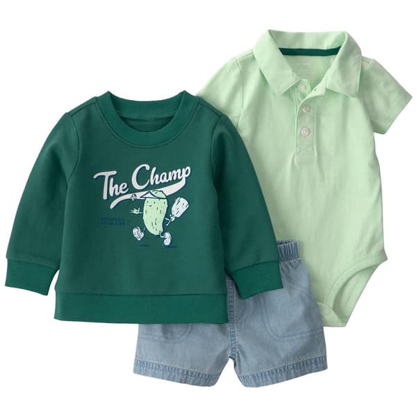 Baby Boy (3-24M) Carter''s(R) 3pc. Pickleball Sweatshirt & Pants Set - image 